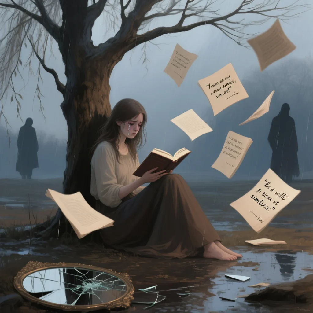 Examples of Sadness Similes in Literature