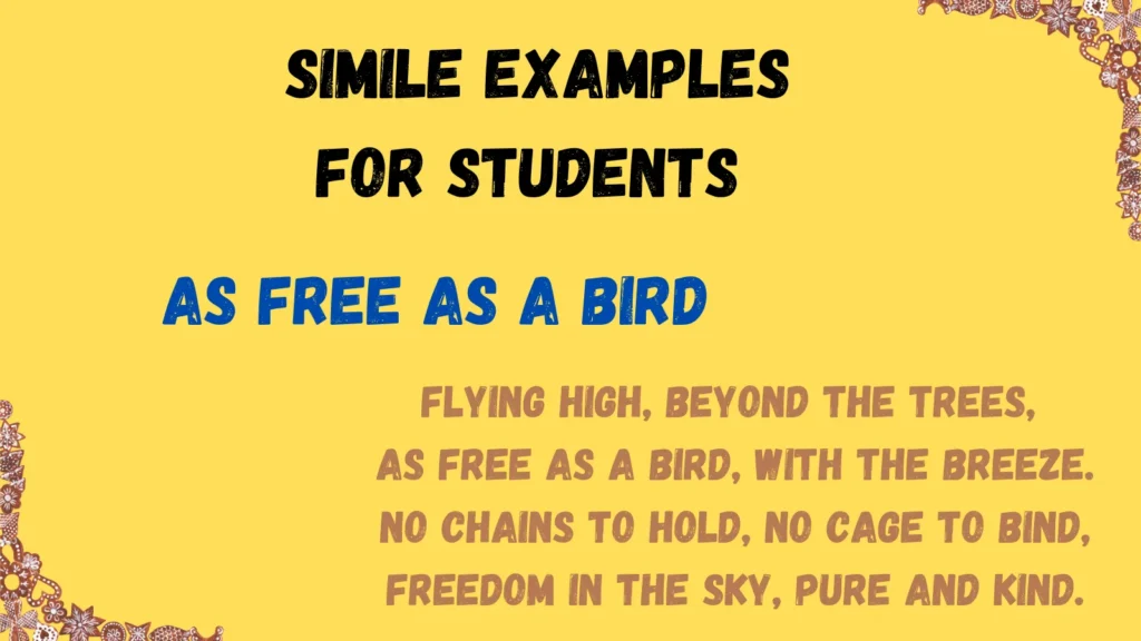 Simile Examples for Students with Meaning and Examples