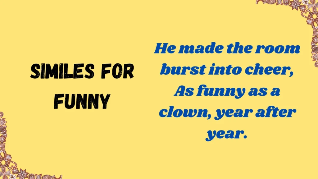 Similes for Funny
