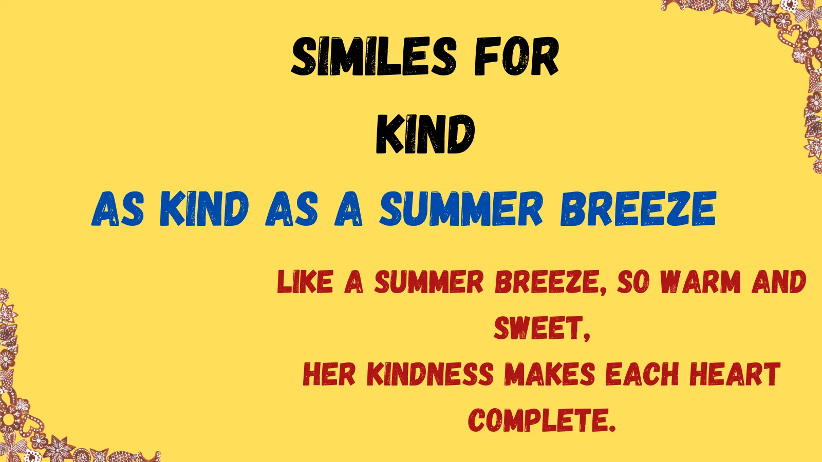 You are currently viewing Similes for Kind: With Meaning and Examples