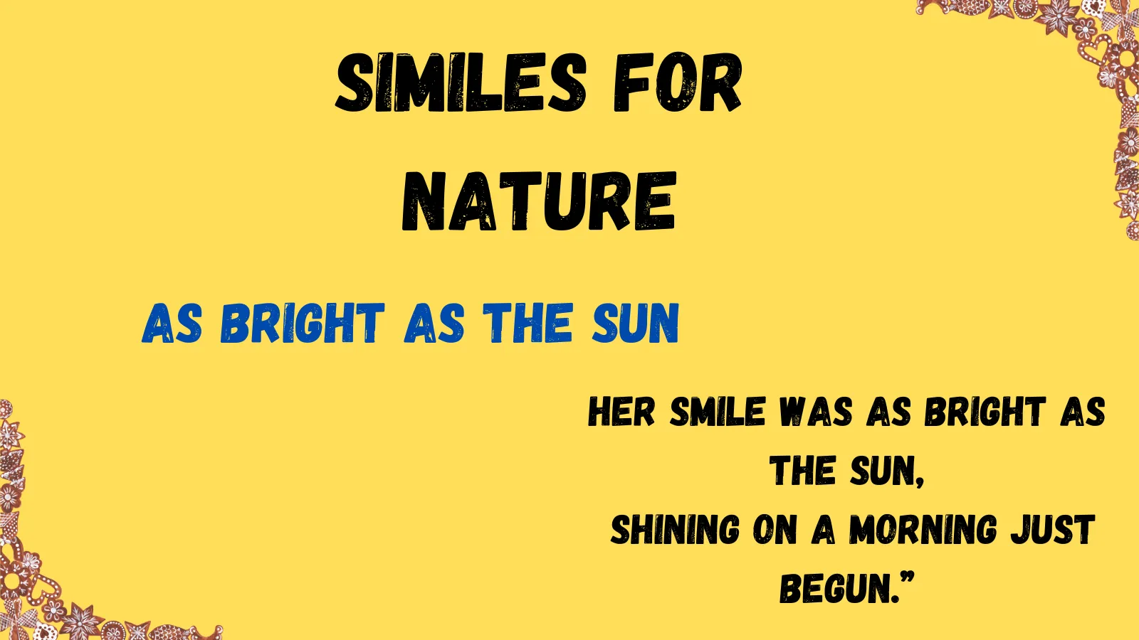 You are currently viewing Similes for Nature: With Meaning and Examples