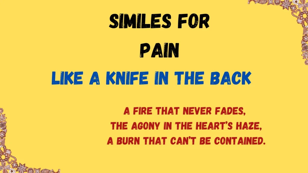 Express Your Heartache: Discover 25 Similes for Pain That Transform Suffering into Art