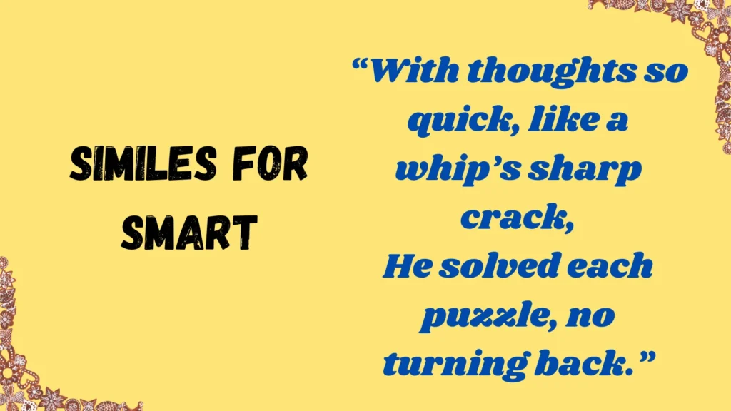 Similes for Smart