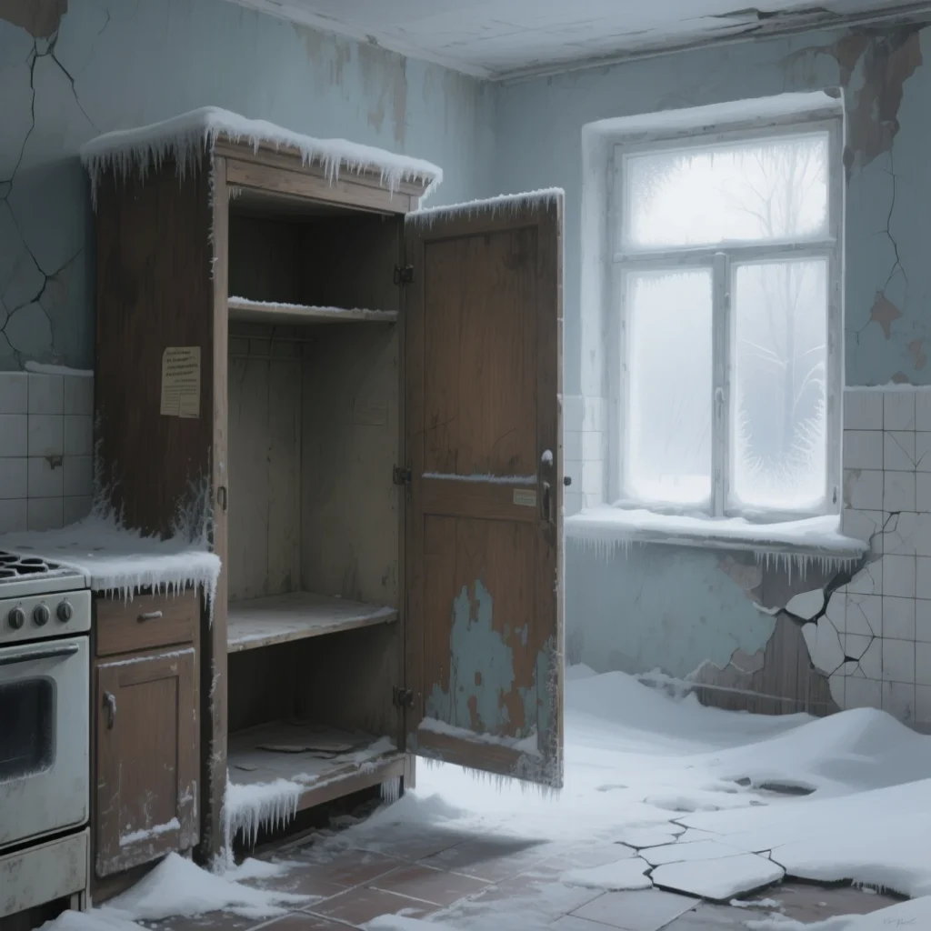 As empty as a cupboard in winter