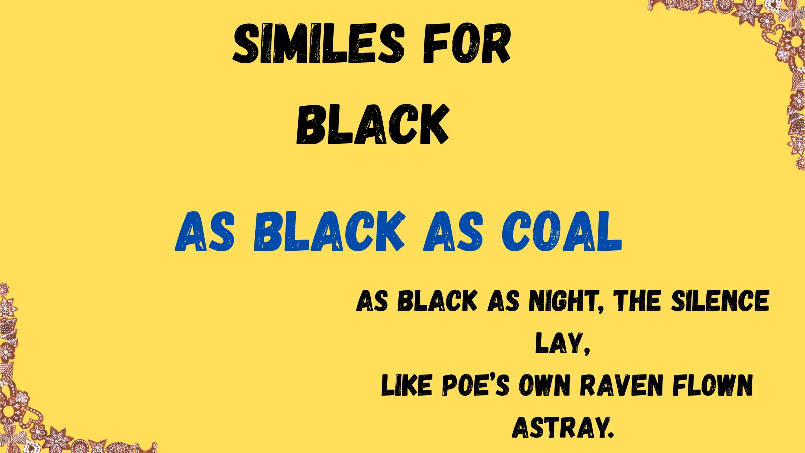 You are currently viewing Similes for Black That Paint the Picture 2025