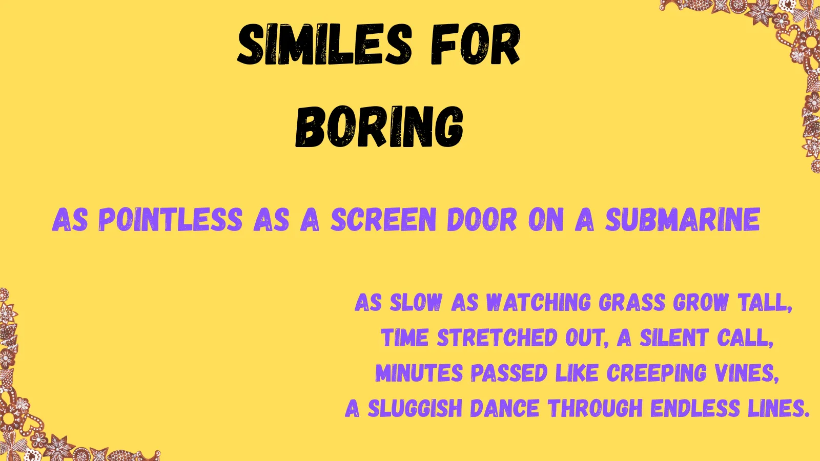 You are currently viewing Feeling Dull? Try These Similes for Boredom to Say It Better