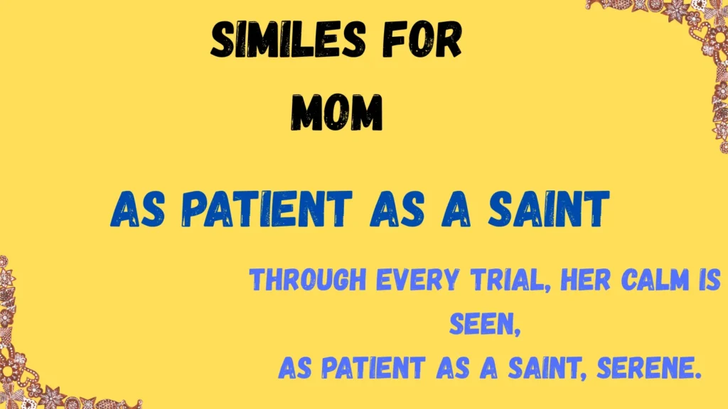 Similes for Mom