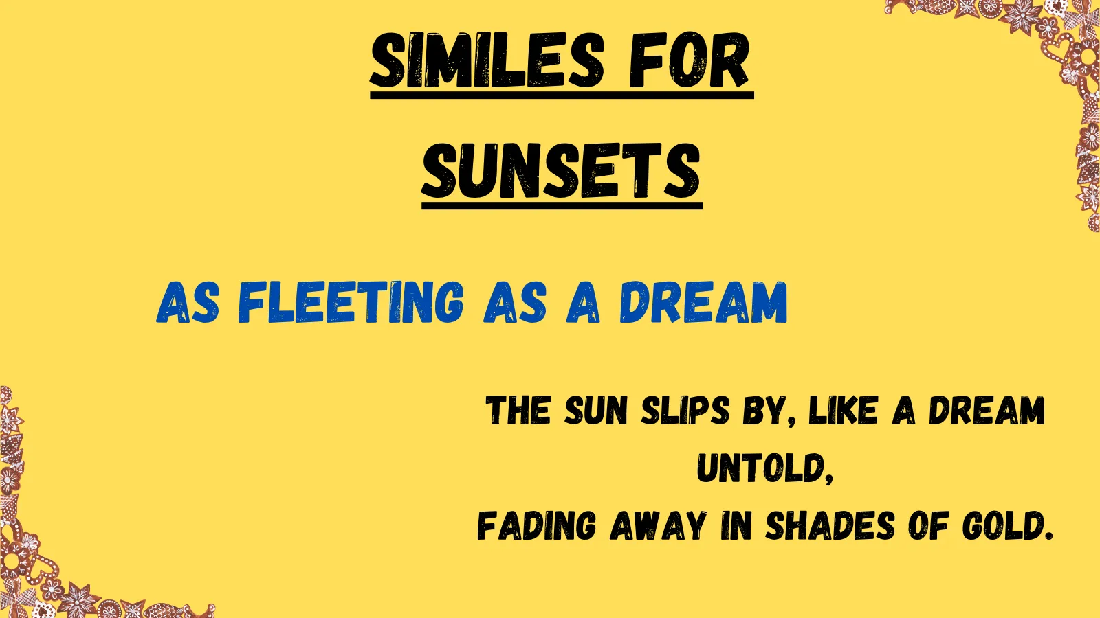 You are currently viewing 27+ Similes for Sunsets – Capturing Nature’s Beauty