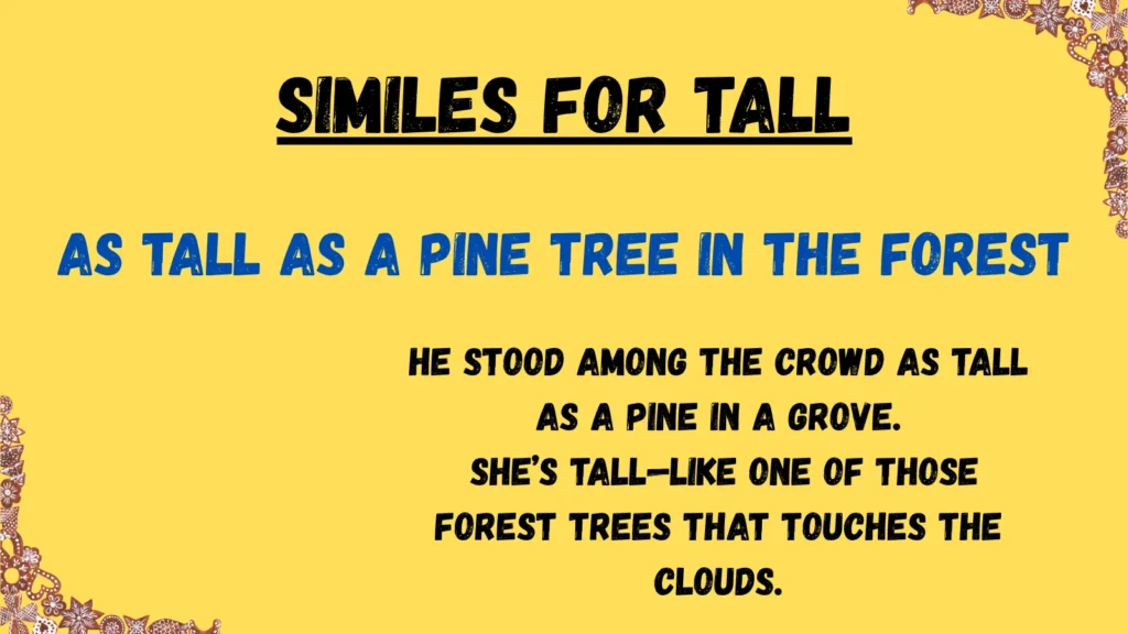 Similes for Tall