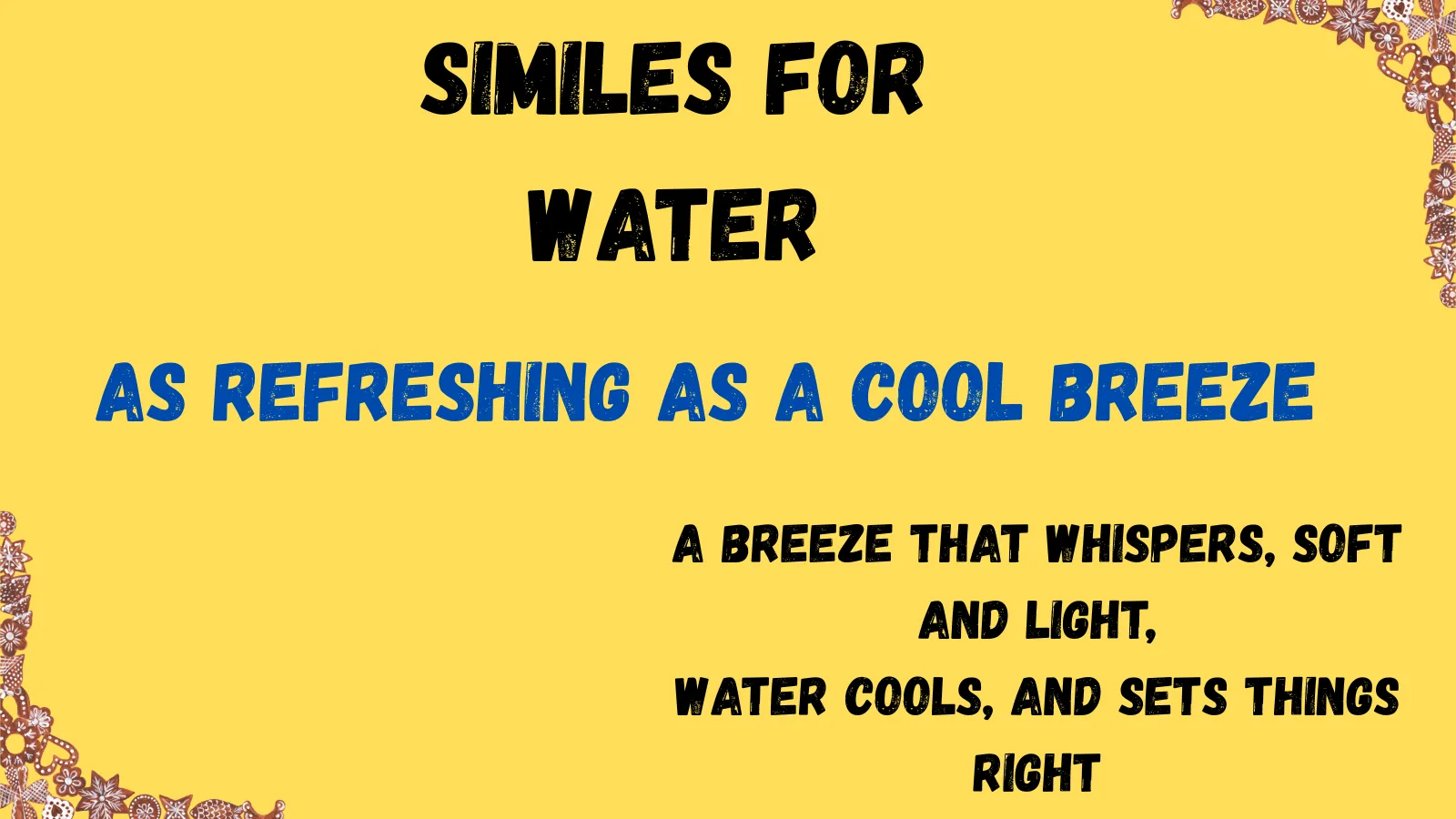 You are currently viewing As Clear As: Similes for Water to Describe Flow