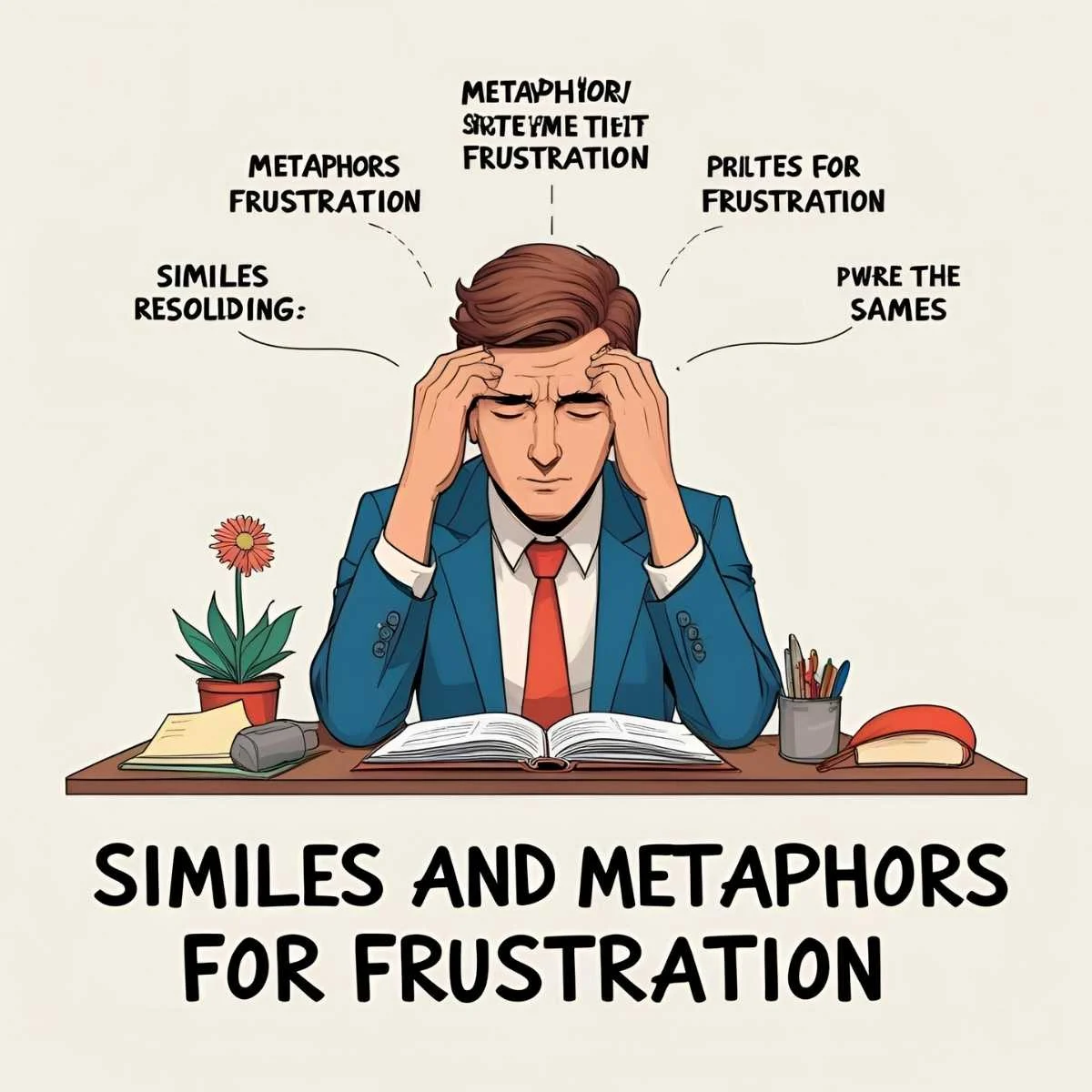You are currently viewing Similes and Metaphors for Frustration: Capturing the Heat of Irritation 😣