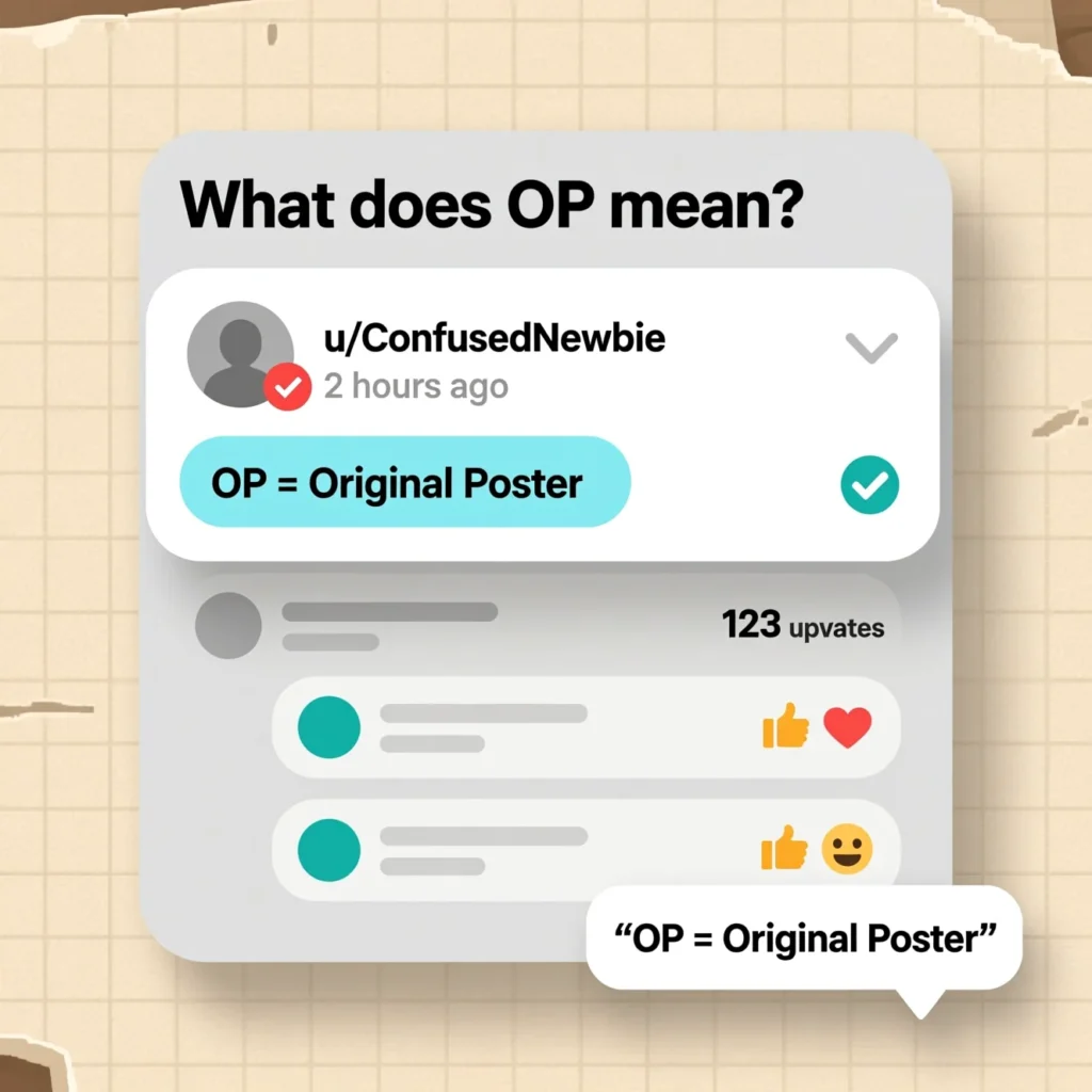 OP meaning slang