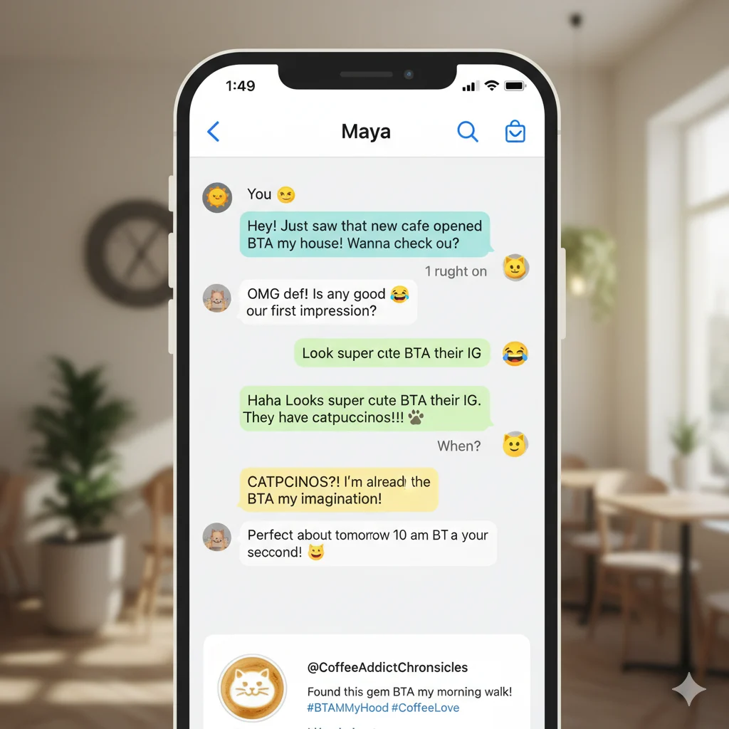 BTA Meaning in Texting & Social Media