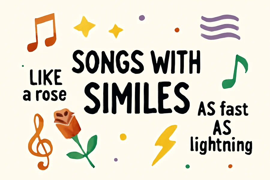 You are currently viewing Songs With Similes and How They Strengthen Music Lyrics