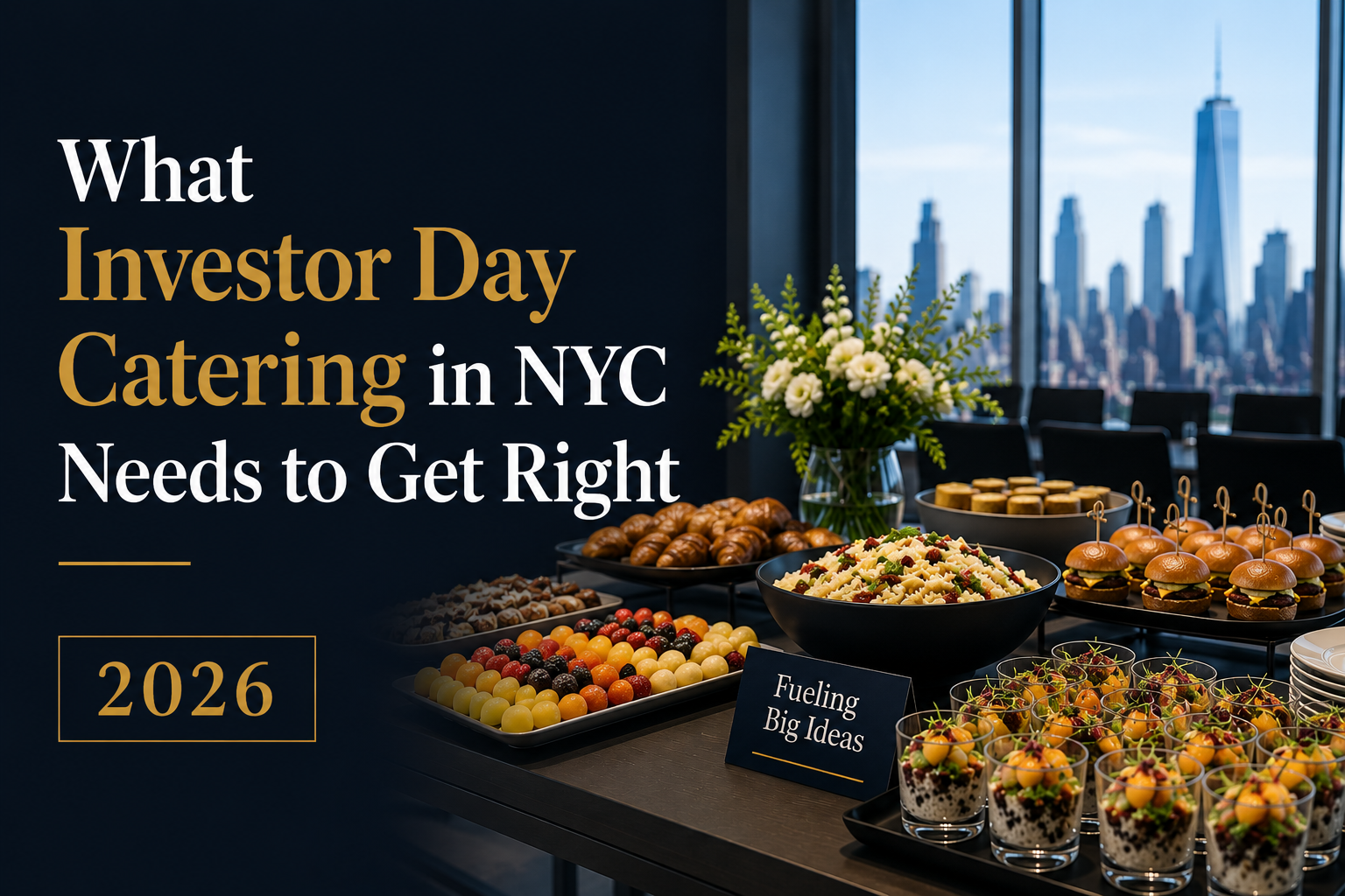 You are currently viewing What Investor Day Catering in NYC Needs to Get Right